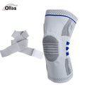 HX064 Bases Professional High Elastic Silicone Non-slip Gym Support Brace Breathable Cycling & Running Ball Sports Knee Brace