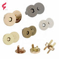 Wholesale Zinc Eco-friendly Nickel/Gold/Gunmetal Plating Custom Logo Magnetic Snap Buttons Buckle 18*4mm for Clothing and Bags