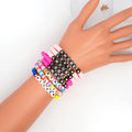 Custom Insiprational Words Letter Beads Bracelets Hot Summer Jewelry Soft Polymer Clay Initial Spirit Bracelet for Women Girls
