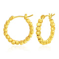 WT-JFE83 WKT Elegant Retro Style 10mm Round Gold Circle 18k Gold Plated Hoops for DIY Making Fashion Studs Earring Findings