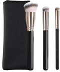 HMU Professional Cosmetics 3pcs Makeup Brush Set Powder Blending Nose Concealer Foundation Makeup Brushes Private Label