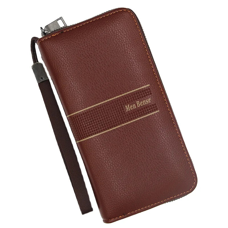 New Men's Handbag Long Large Capacity Multifunctional Fashion Wallet Zipper Men's Bag