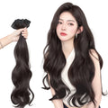 One Clip Wig Piece 20inch Women's Long Hair Piece Curly Hair Extensions Invisible Hair Volume Fluffy Patch