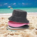 Old Summer Flat Sunbonnet Cloth Bucket Hat Men's Women's Washed Cotton Denim Fabric Sun Block Basin Hat for Outdoor Activities