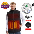 Usb Women's Electric Heating Sleeveless Vest 9 Zones Custom Logo Rechargeable Battery Heated Vest Mens