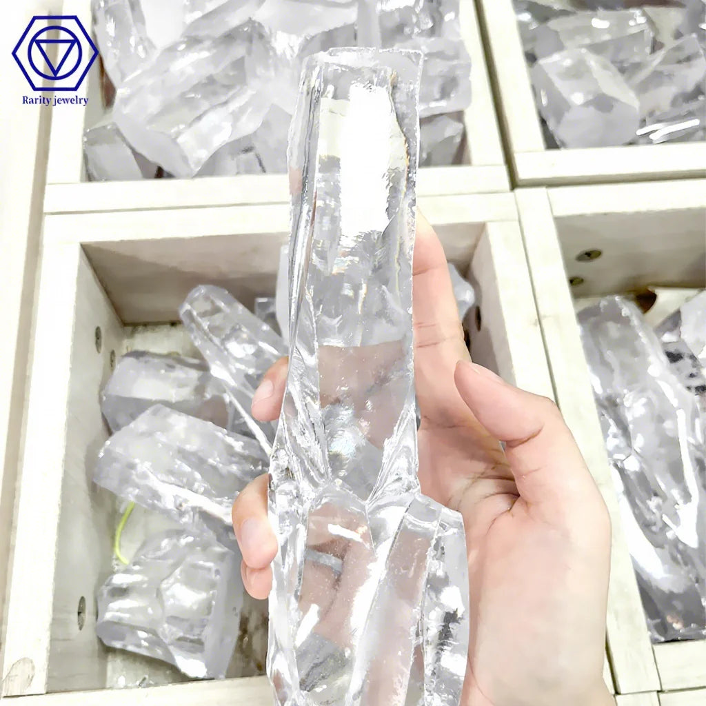 Rarity #21 White Uncut Gemstone CZ Zirconia Stone Uncut Material Rough Cubic Zirconia Raw Gemstone