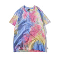 Customized Logo Label Tshirt Mens Streetwear Crew Neck Printed T Shirts 100% Cotton 180gsm Custom Printing Tie Dye T-shirts