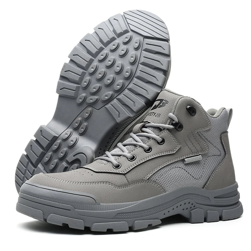 AMAWEI Men Safety Shoes Safety Sneakers Indestructible Steel Toe Shoes 831