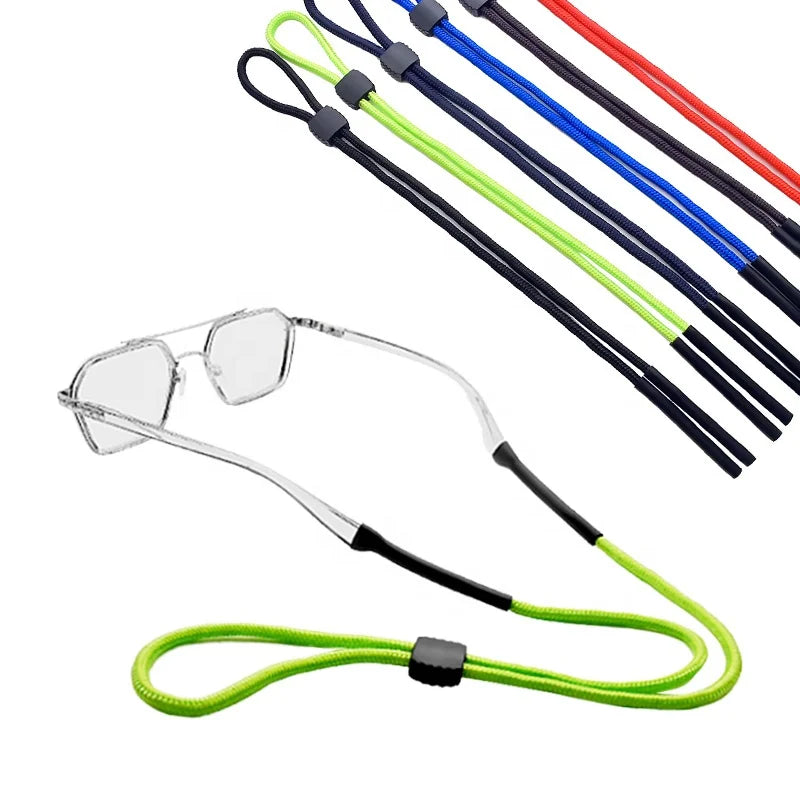 Bulk Universal Nylon/Rubber Anti-Slip Flexible Adjustable Fit Neck Headband Sports Sunglasses Eyewear Retainer Glasses Holder