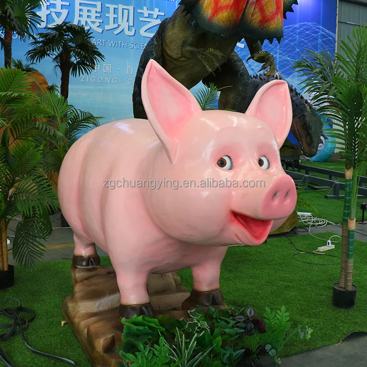 Amusement Animal Farm Animatronic Animal Pig