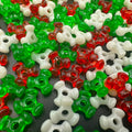 10mm Christmas Tri-Shaped Beads in Bulk 500g/Bag Opaque Clear Triangle Decoration Beads Wholesale