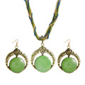 HYN002 Hot Selling Women Vintage Jewelry Set Statement Necklace Earrings Set Fashion Jewelry Set Wholesale