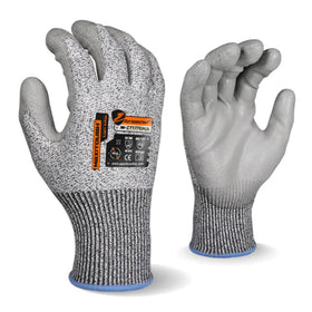 MAXITOUGH 13G HPPE Level C Cut-resistant Industrial Work Gloves PU Dipped Safety Gloves