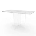 Simple for Champagne Fountain Display Table for Events Trade Shows Easily Assembled Rectangular Acrylic Dining Table for Communi