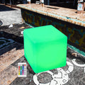 IP65 Waterproof Rechargeable LED Cube Chair With RGB Remote Control for Outdoor Commercial Venue Bar Poolside Decoration