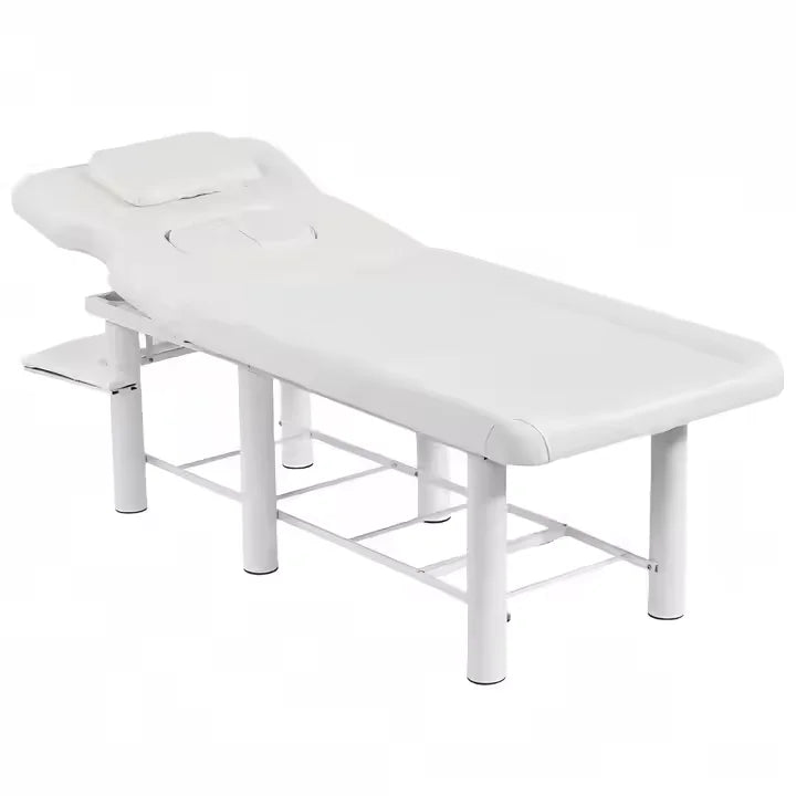 Folding Metal Beauty Bed Set with Chest Hole Massage Bed for Beauty Salons Home Living Room & Hotel Use Moxibustion Therapy