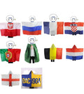 2024  Factory Custom Polyester Soccer Flag Cape champion Cheering Hood Belgium Britain Body Cloak Flag