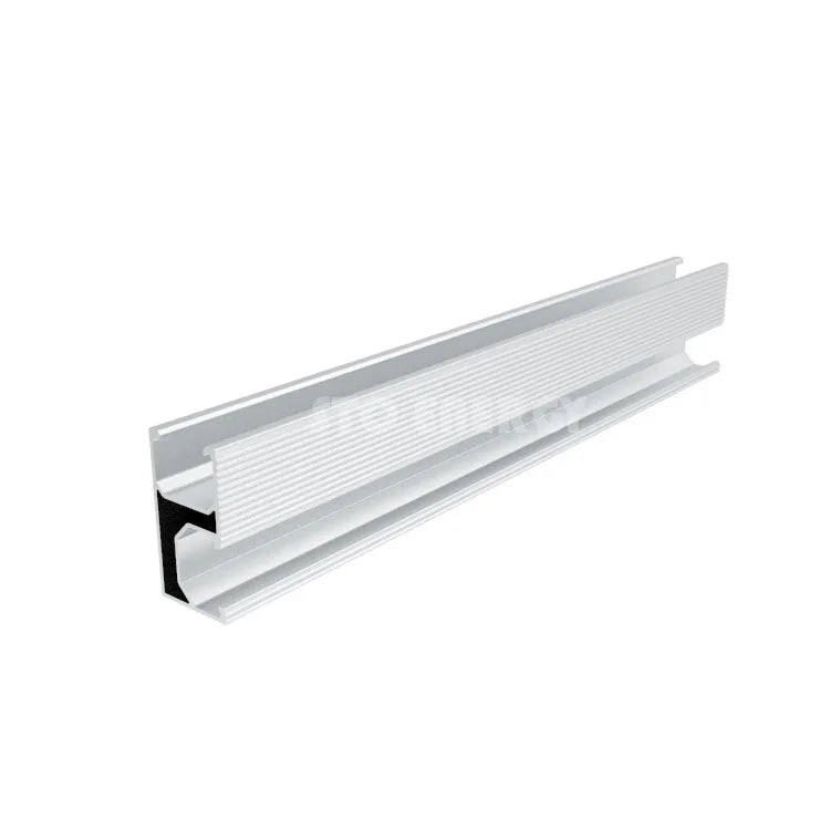 Easy Installation Solar Structure Mounting System PV Photovoltaic Accessories Aluminum Solar Mounting Rail Anodized Surface