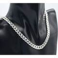 Wholesale Big Cuban Curb Chain 6.6mm 20 22inch Factory Price Simple Real 925 Sterling Silver Necklace for Men