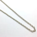 925 Sterling Silver "O" Shape Rolo Chain Antiallergic Circularity Jewelry Findings Round Cable Chain for Making Accessories DIY