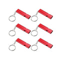 120dB Loud Double Tube Aluminum Alloy Emergency Survival Whistle for Outdoor Camping Hiking Hunting Boating Backpacking Keychain