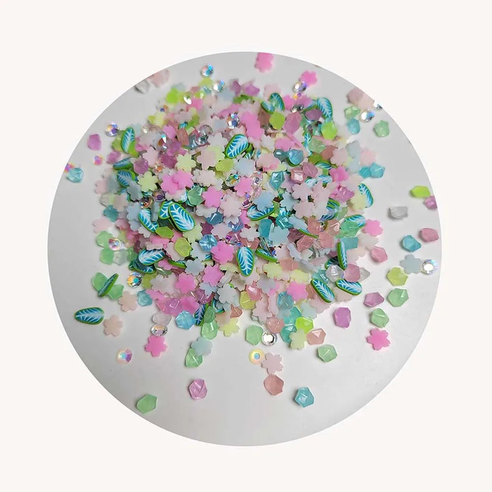1kg Customizable Colorful Pink Flower Leaf Shape Kawaii Handmade Crafts Animal Figure Clay Tiles Great for Kids Crafts