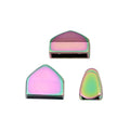 Wholesale 9mm 12mm 16mm Rainbow Metal Strap Tail Side Decor Zipper End Clips Metal Buckle Hardware for Bags Purses