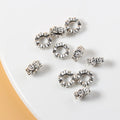 925 Sterling Silver Spacer Beads Vintage Mantra Flat Round Spacer Beads