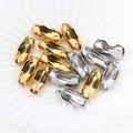 10/50pcs/Lot Stainless Steel Ball Chain Connectors Gold End Bead Crimp DIY Jewelry Making Lobster Clasp Ring Findings Supplies
