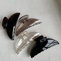 Delicate Simple Large Shark Clip Hairpin Transparent Resin Korean Headwear for Female Daily Use Plastic PC Material
