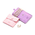 Thickening Set Multi-Color Small Velvet Jewelry Bags Envelope Cotton Gift Jewelry Pouch With Logo Custom