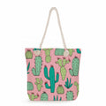 Wholesale New Creative Cactus Print Summer Women's Fashion Shoulder Portable Tote Beach Bag