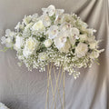 YOPIN-152 New Design Wedding Decorations Artificial Babys Breath With Rose Flowers Table Centerpiece