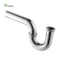 Stainless Steel Modern Tube Drain P-Trap Pipe Basin Sink Waste Kit Reducing Washer for Kitchen Sinks Pop-Up Drain Eco-Friendly