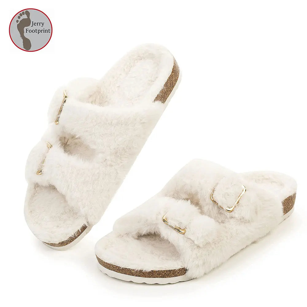 Comfortable Cozy Adjustable House Soft Shoes for Ladies Orthopedic Slippers Orthotic Slide Sandals