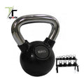 Pro Grade Rubber Coated Cast Iron Kettlebell 8kg for Sports Commercial Use