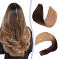 Ombre Human Hair with Dark Roots 1b 613 Blonde Russian Hair Tape Hair Extensions