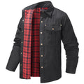 High Quality Western Style Mens Flannel Shirts Plaid Flannel Jacket Men Vintage Cowboy Warm Winter Jacket Men