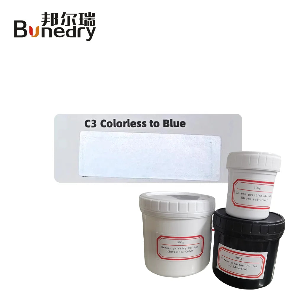Optical Variable High Quality Screen Printing for Ink Factory Direct C3 Colorless Blue Light Changing Security for Ink
