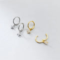 SP Fashion Jewelry Korean Silver 925 Sterling  Flower Drop Earring for Women