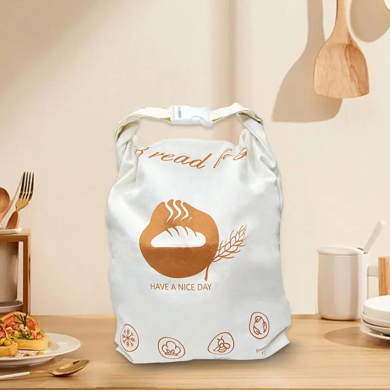 Organic Cotton Snack Storage Bag Eco-Friendly Reusable with Beeswax Cloth Liner Folding Style New and Plain Pattern