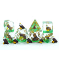 Bald Eagle Resin DND Dice Set 16mm Polyhedral Dice for Dungeons Dragons RPG Tabletop TTRPG Featuring Iconic Animal Art
