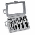 8pcs 1/8 1 Inch Damaged Broken Pipe Repair Kit 25/35/45mm Bolt Screw Extractor Set Carbon Steel Hard Case Sand Blasted DIY Grade