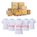 Shirts for Sublimation Printing Custom logo US Warehouse Unisex  Tee Shirts Cotton Feel Blank 100 Polyester Shirts Sublimation