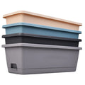 Large Plasti Hollen Vegetable Flower Balcony Hanging Rectangular Hollen Pots for Lazyman Planters for Railing