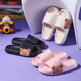 Wholesale Cute Lovely Cartoon Little Bear Summer Breathable Anti-Slip Indoor Outdoor Cloud for EVA