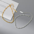 European & American Style S925 Sterling Silver Women's Figaro Chain Bracelet - Trendy Minimalist & Instagram-Chic Jewelry