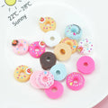 Resin Donuts Flat Back Resin Charms Cabochons for Slime Handmade DIY Mobile Phone Kids Hair Craft Decor