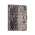 A5 A6 Soft PVC 6-Ring Binder Cover Leopard Print Transparent Loose Leaf Notebook Shell Round Ring Folder With Snap Closure