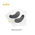 Starlash Lint Free Black Eye Pads Anti UV Eyelash Patch for UV LED Lash Extension 50 Pairs/bag